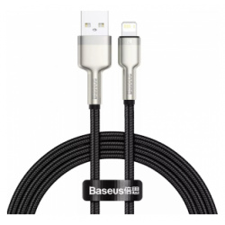 Кабель Xiaomi Baseus Cafule Series Metal Data Cable USB to iP 2 4A 1m Black (CALJK A01) 