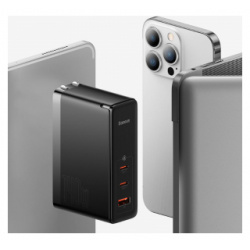 Сетевое зарядное устройство Xiaomi Baseus GaN5 Pro Quick Charger 2C+U 140W CH Black (CCGAN140CC)