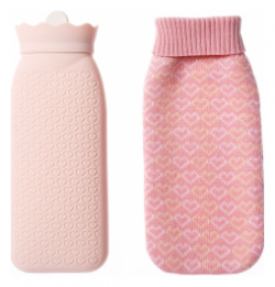 Силиконовая грелка Jordan Judy Microvable Gel Hot Water Bottle L Pink (WD010 L) Jordan&Judy 