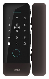 Умный дверной замок для стеклянных дверей Xiaomi CRMCR Smart Glass Door Lock Starry Black (CB2207) 