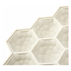 Силиконовая форма для льда Jordan Judy Ice Mold Honeycomb Beige 19 ячеек (CD033) Jordan&Judy