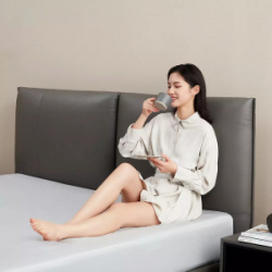 Двуспальная кровать Xiaomi 8H Jun Italian Light Luxury Leather Soft Bed 1 5m Grey (JMP2)