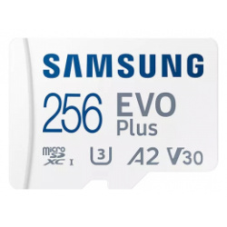 Карта памяти Samsung EVO Plus microSDXC 256Gb UHS I U3 