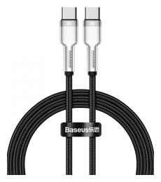 Кабель Xiaomi Baseus Cafule Series Metal Data Cable Type C to 100W 1m  Black (CATJK C01)