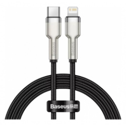 Кабель Xiaomi Baseus Cafule Series Metal Data Cable Type C to iP PD20W Fast Charge 1m Black (CATLJK A01) 