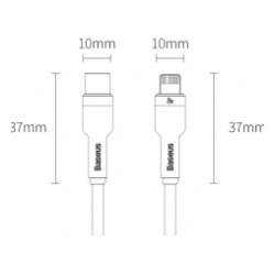 Кабель Xiaomi Baseus Cafule Series Metal Data Cable Type C to iP PD20W Fast Charge 1m Black (CATLJK A01)