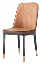 Комплект из 2 обеденных стульев Xiaomi Linsy Light Luxury Rockboard Two Chairs Beige&Brown (LS073S4 A) 