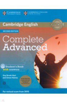 Complete  Advanced Second Edition Students Book Pack with Answers +CD Cambridge 9781107688230