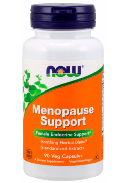 Менопауза Саппорт  90 капсул NOW Menopause Support помогает сбалансировать