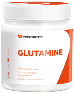 Глютамин  вкус «Зеленое яблоко» 200 г Pure Protein PureProtein