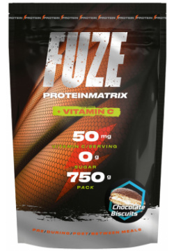 Многокомпонентный протеин Fuze 47%  вкус «Шоколадное печенье» 750 г