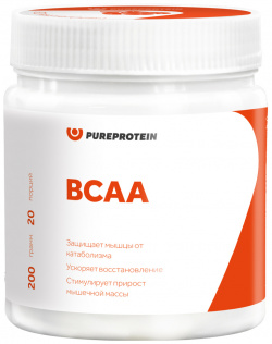 Аминокислоты BCAA  вкус «Лесные ягоды» 200 гр PureProtein