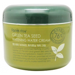 Увлажняющий осветляющий крем с семенами зеленого чая  100 гр FarmStay