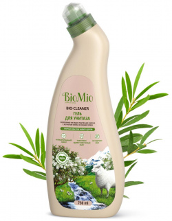 Антибактериальное чистящее эко средство для унитаза с эфирным маслом «Чайное дерево»  750 мл BioMio