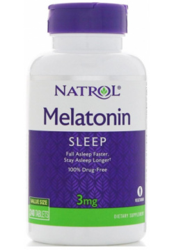 Мелатонин для нормализации сна  3 мг 240 таблеток Natrol