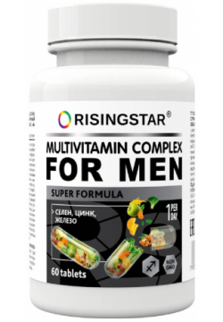 Поливитаминный минеральный комплекс для мужчин  60 таблеток Risingstar