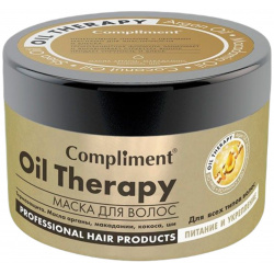 Маска для волос Oil Therapy с маслом арганы Питание и укрепление  500 мл Compliment