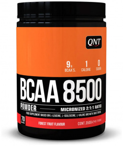 БЦАА Паудэр 8500 (Лесные ягоды)  350 гр QNT С комплексом аминокислот BCAA