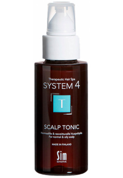 Терапевтический тоник "Т" для улучшения кровообращения кожи головы и роста волос  50 мл System 4