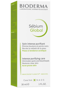Sebium Global Крем для проблемной кожи против воспалений и черных точек  30 мл Bioderma
