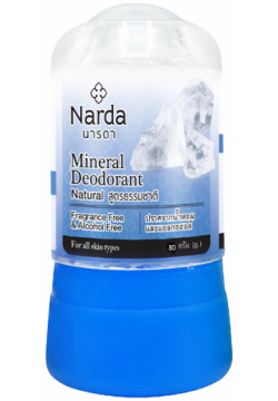 Дезодорант кристаллический натуральный Mineral Deodorant Natural  80г Narda С