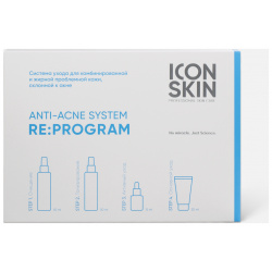 Набор для ухода за кожей лица Re: Program  trial size 4 средства Icon Skin