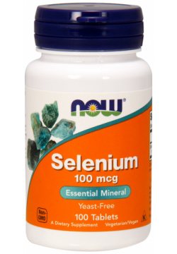 Селен  100 мкг таблеток NOW Selenium для восстановления уровня селена в