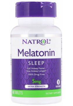 Мелатонин  5 мг 60 таблеток Natrol