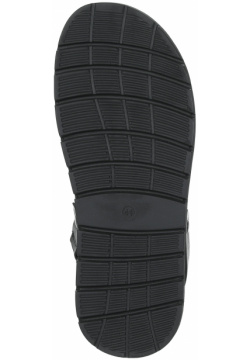 Черные сандалии из кожи на подкладке натуральной Respect