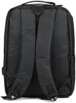 Черный рюкзак из текстиля Respect 