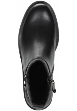 Черные ботинки из гладкой кожи Respect