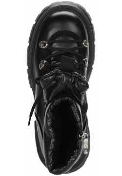 Черные утепленные ботинки из кожи Respect