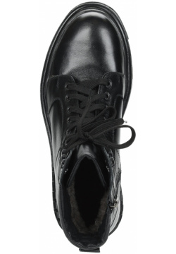 Черные утепленные ботинки из кожи Respect