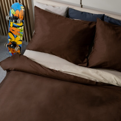Комплект постельного белья 2 спальный коричневый Respect 