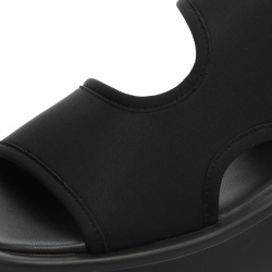 Черные сандалии из текстиля Respect