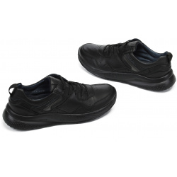 Черные кроссовки из кожи RSP LAB