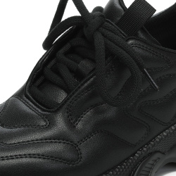 Черные кроссовки из гладкой кожи RSP LAB