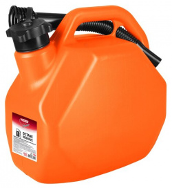 Канистра 3ton 10л оранжевая для топлива (усиленная) с крышкой и лейкой 
