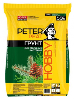 Грунт PETER PEAT Линия Hobby для хвойных растений черный  50 л 20 кг