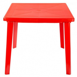 Стол обеденный садовый  Стандарт Пластик квадратный ДхШ: 80х80 см красный