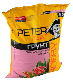Грунт PETER PEAT Линия Hobby для комнатных растений  10 л 4 кг Готовый
