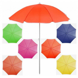 Зонт пляжный «Классика»  d=150 cм h=170 см цвета микс Maclay