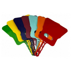 Ветерок для мангала  набор из 4 шт подарок туристу разноцветные размер с ручкой 32 х 21 см Ярик