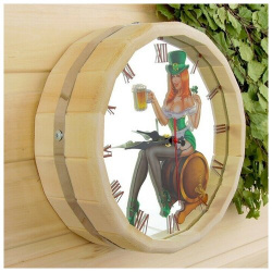 Часы банные бочонок Добропаровъ  Роковая дама с зеркалом Udiscount