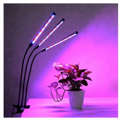 Фитолампа для растений 3 режима свечения / светодиодных светильника фитосветильник на прищепке фито лампа рассады Kids Toys 
