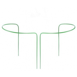 Кустодержатель  d = 30 см h 60 ножка 0 3 металл набор 2 шт зелёный Greengo