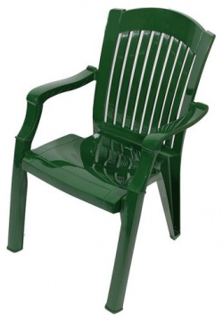 Кресло Стандарт Пластик Премиум 1 №7 темно зеленый пластиковое