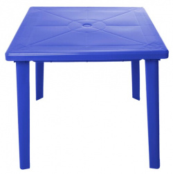 Стол обеденный садовый  Стандарт Пластик квадратный ДхШ: 80х80 см синий