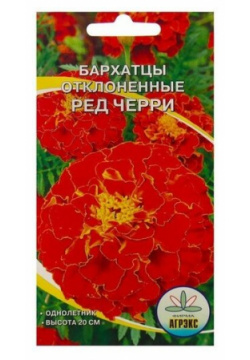 Семена Цветов Бархатцы Ред Черри  0 2 г (4 шт) Агрэкс