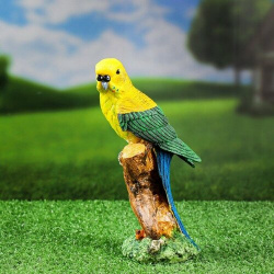 Садовая фигура "Попугай на ветке" 22х8х9см Хорошие сувениры